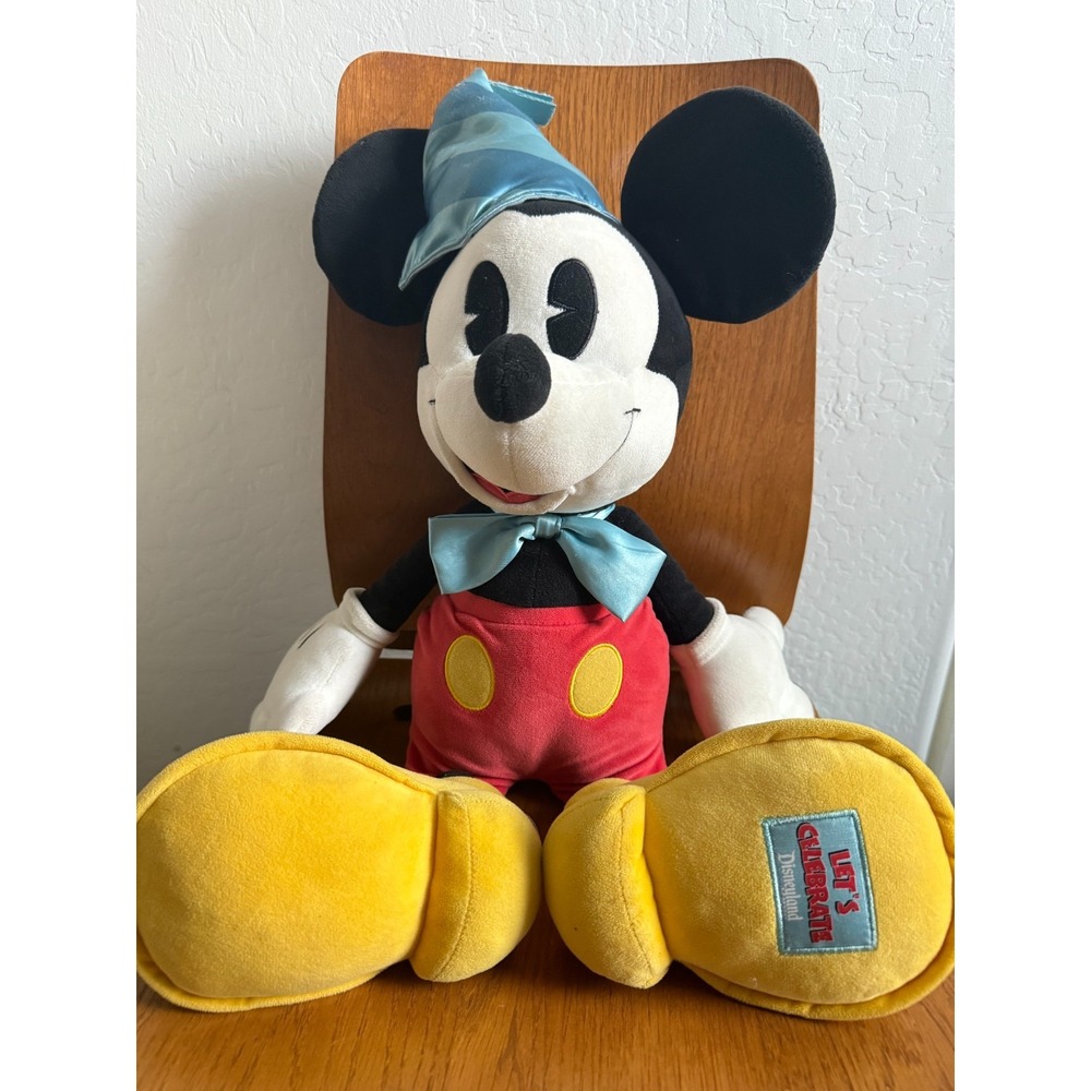 Disney Parks Mickey Mouse 90th Birthday Anniversary Plush Lets Celebrate 16in